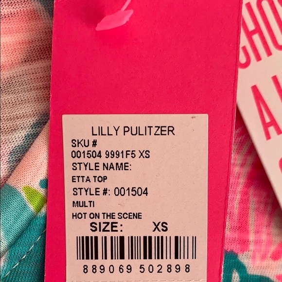 🌸Lilly Pulitzer Etta Top in Hot on the Scene- NWT - Picture 11 of 11
